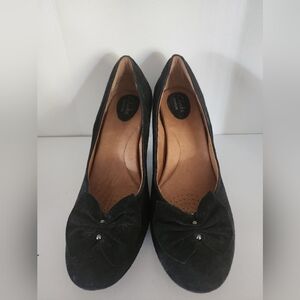 Clarks Artisan Black Velvet Pumps